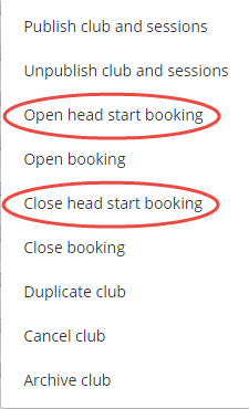 Co-Curricular Zone - Bulk Head Start Booking